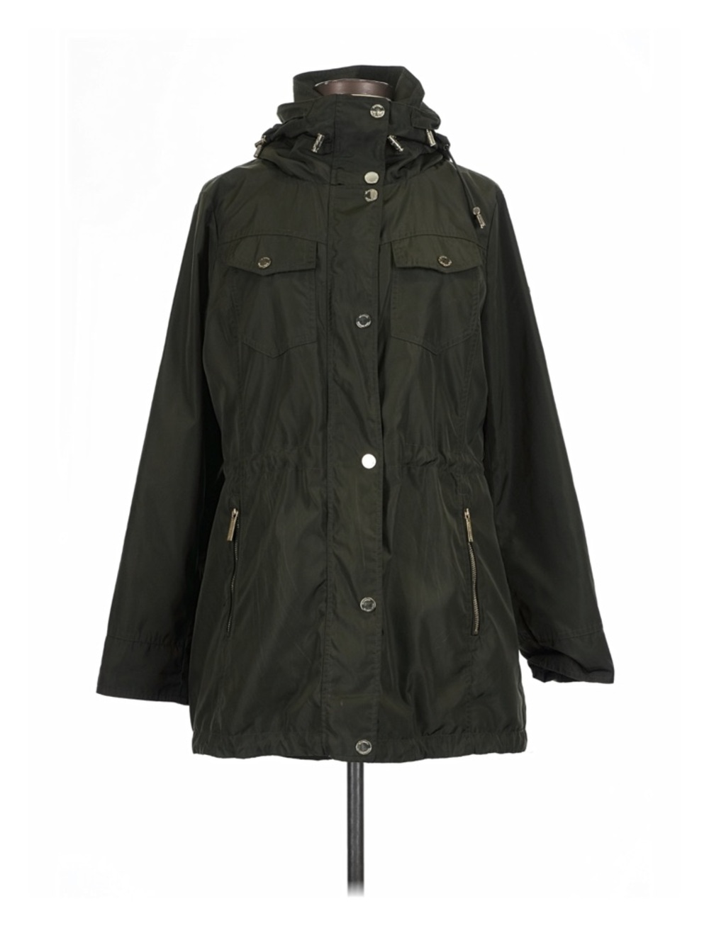 MICHAEL Michael Kors Olive Green Hooded Utility Jacket